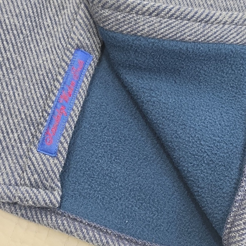 Robert Graham Barford Shacket Men's L Blue Tweed Fleece Lined NEW Classic Fit - Picture 4 of 16